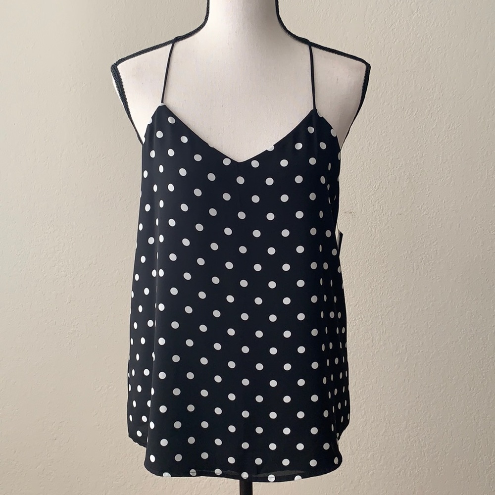 Black & White Polka Dot Tank Top